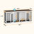Large Dog Crate Furniture with Tray and Divider-1875263387