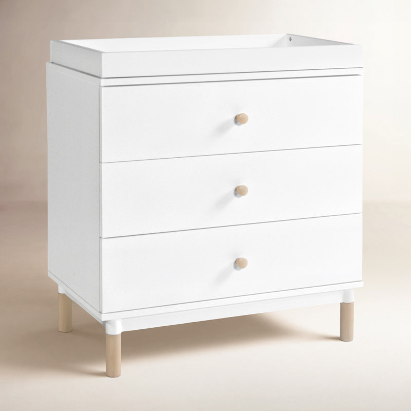 Gelato 3 Drawer Changer Dresser, White