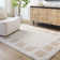Machine Washable Shaggy Boho Beige Area Rug
