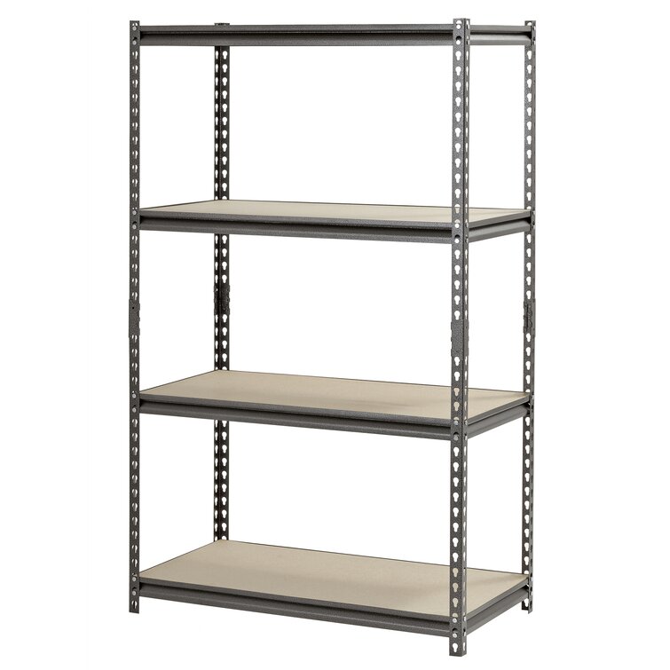 Muscle Rack 5-Shelf Steel Shelving Silver-Vein 12 D x 30 W x 60 H