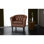 Fauteuil tubulaire en similicuir Chesterfield