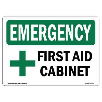 SignMission First Aid Cabinet Sign | Wayfair