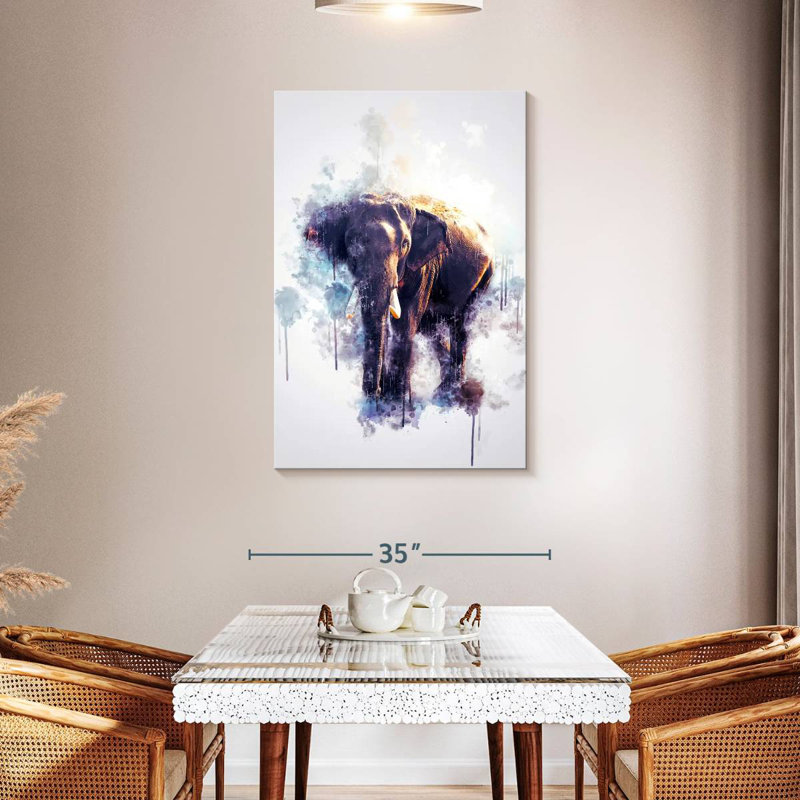 Brampt Elephant Looking, 45" H x 30" W