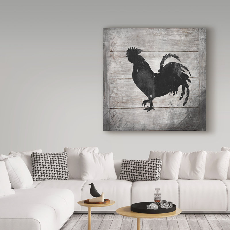 « black poulet », reproduction d’impression sur toile tendue, H 18 po x l 18 po x P 2 po