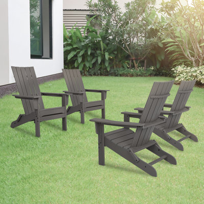 Ensemble de 4 chaises pliantes Durapatio Adirondack