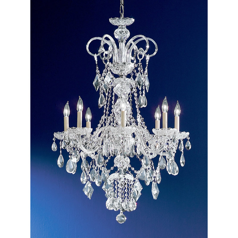 Lustree 8 lumières façon bougie/classique Greiner, Crystalique