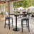 Commercial Seamless Surface Tabletop with Bar Height Round Base-1745968559-1745968558