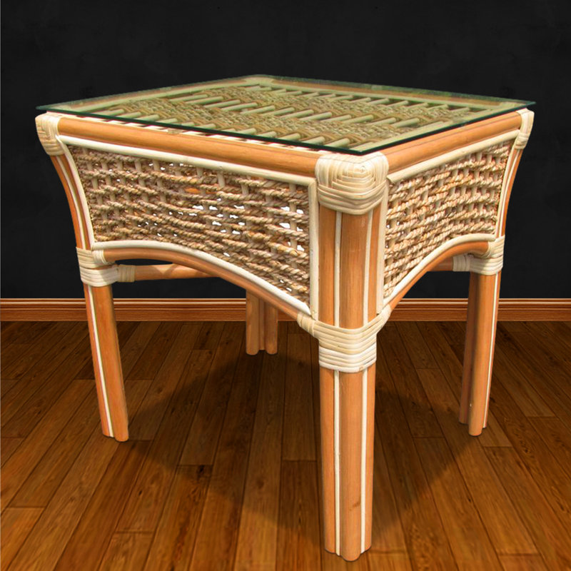 Keiper Glass Top End Table
