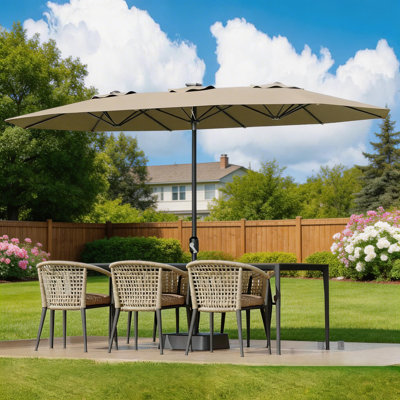 Grand parasol de patio avec base incluse