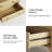 28''W Solid Wood Nightstand with Charging Station, 2-Drawer End Table with Sensor Lights-164196997