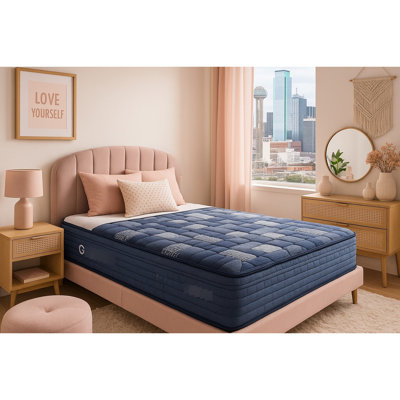 10" Full Mattress With Pocket Unit, Memory Foam, Soft Cover And Rolled Compressed Form Package