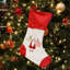 Chaussettes de Noël en velours