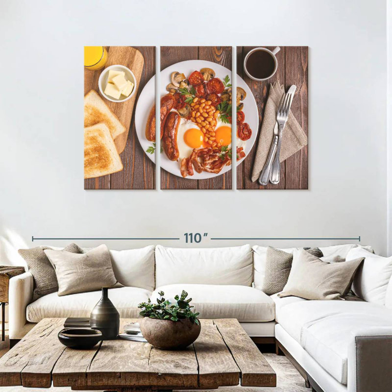 Yarlin Meaty English Breakfast, 48" H x 74" W