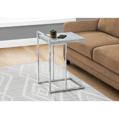 Table de bout, table d'appoint, table d'appoint avec structure en métal