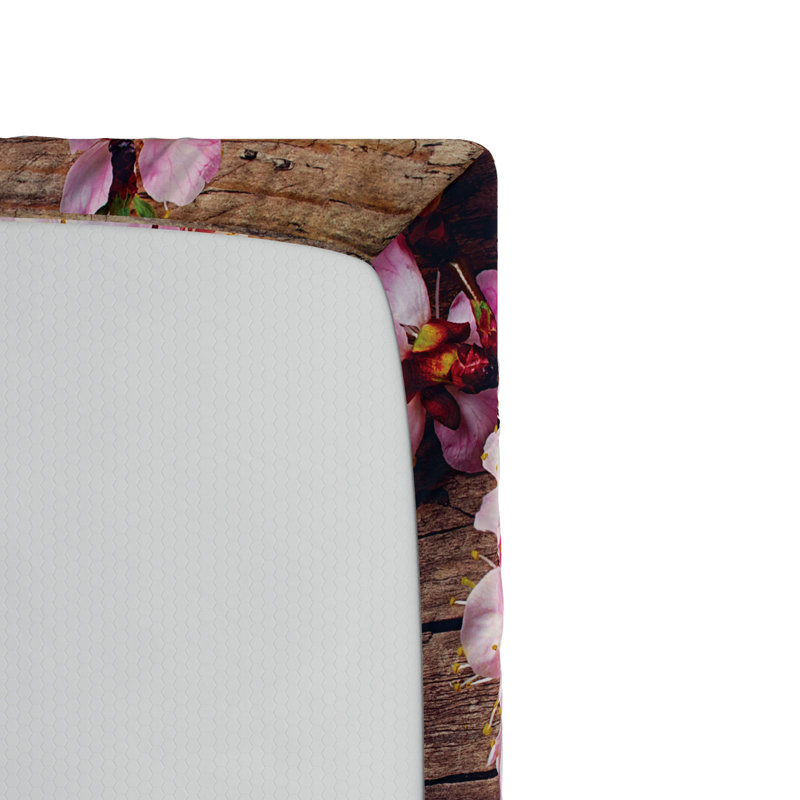 Microfiber Floral Fitted Sheet, Full Fitted Sheet