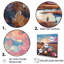 «Thistle Flower Field Sunset» sur toile-349810784-349810792
