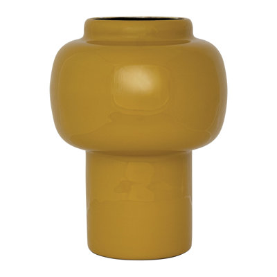 Enameled Metal Table Vase