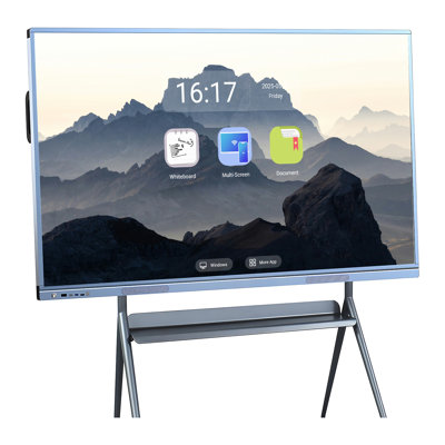 JYXCN Smart Board 55 pouces à écran tactile interactif tout-en-un avec système double, le partage du nuage simplifie le flux de travail, parfait pour les activités en classe, le bureau