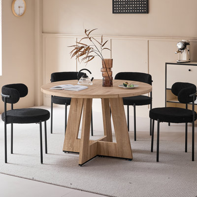 50cm H Cotton Blend Upholstered Metal Side Chair