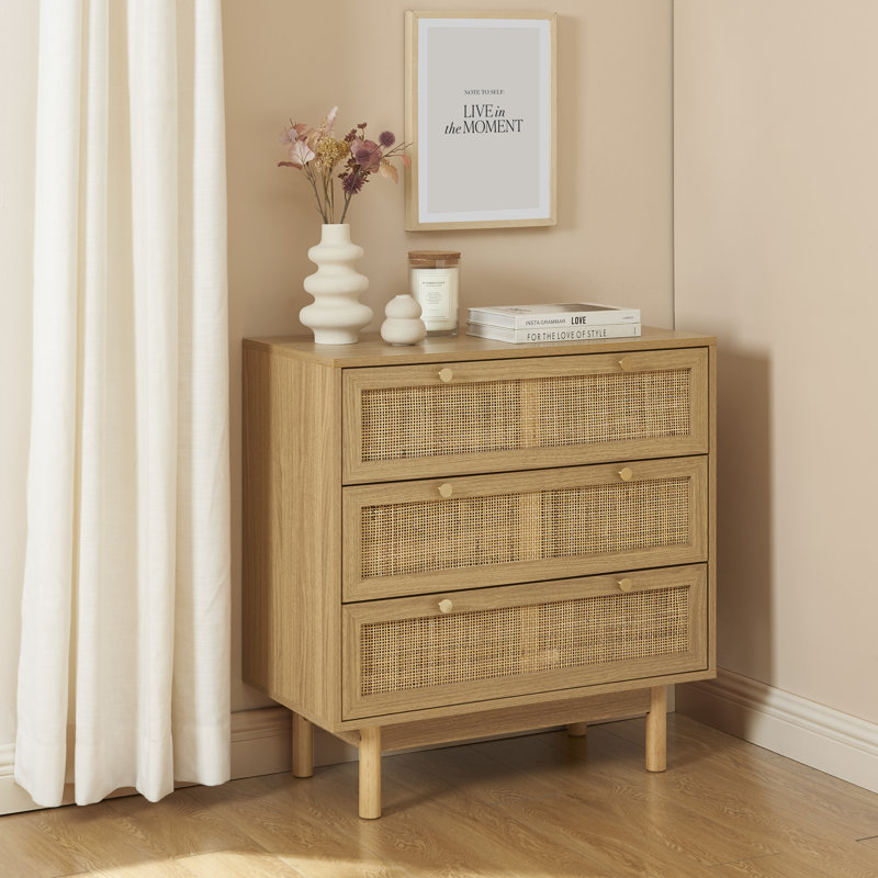 Aleane 78cm W 3 - Drawer Chest of Drawers