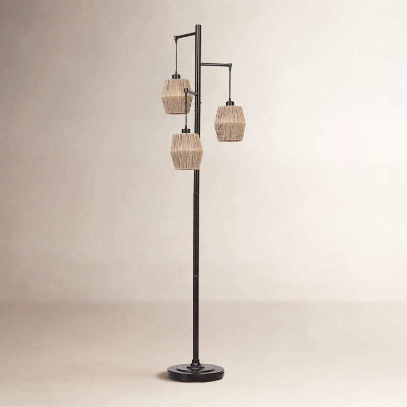 Lampe sur pied à branches 73 po Boca, Bronze frotté à l'huile