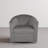 Upholstered Gray Velvet Swivel Barrel Chair-499469521