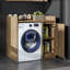 Derin Washing Machine Cabinet with Cupboard, 100 cm-1808686082