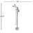 Freestanding Tub Filler Faucet with Hand Shower Venus - Brushed Nickel-95304174-95449013
