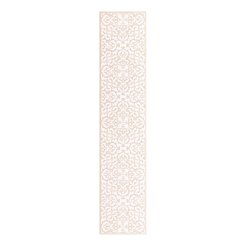 Tapis blanc / beige Anah, Tapis de couloir 2 pi 7 po x 12 pi