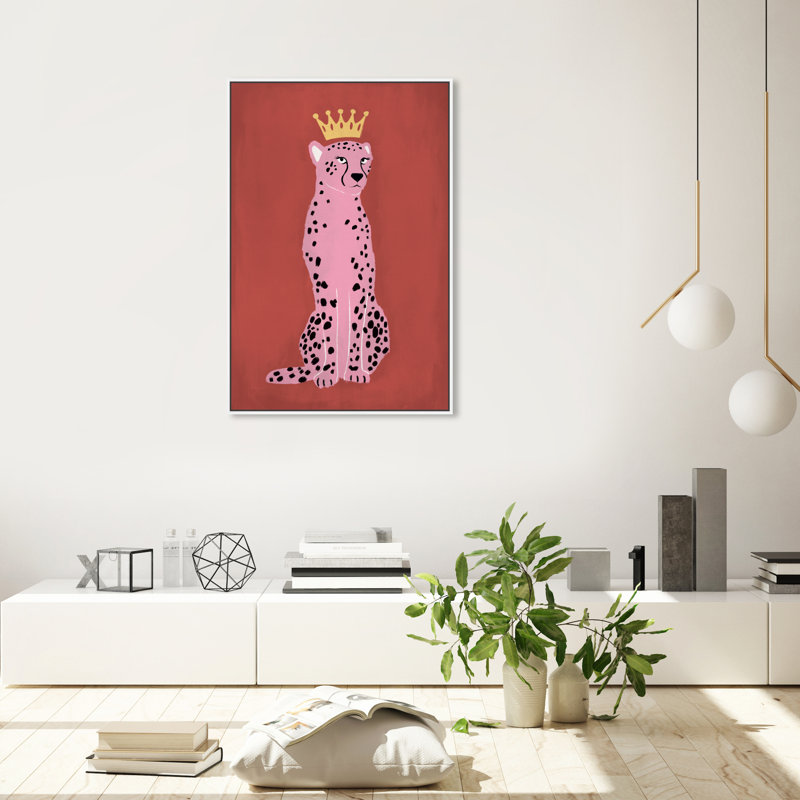 Wild Queen - impression sur toile, H 24 po x l 36 po, Cadre blanc