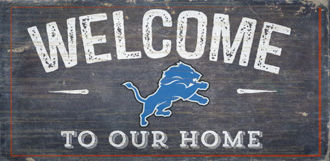 Décoration murale welcome NFL, Lions de Detroit