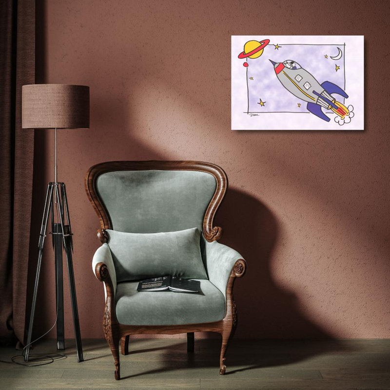 Rocketship I, 13" H x 18" W