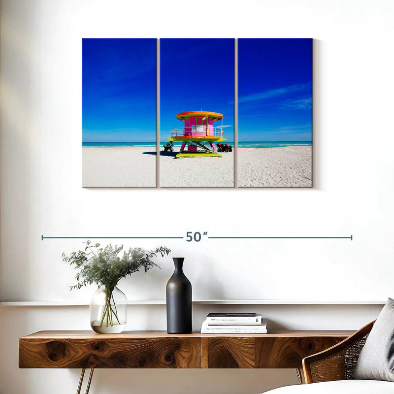 Gillard Pink Miami Lifeguard Tower, 24" H x 38" W