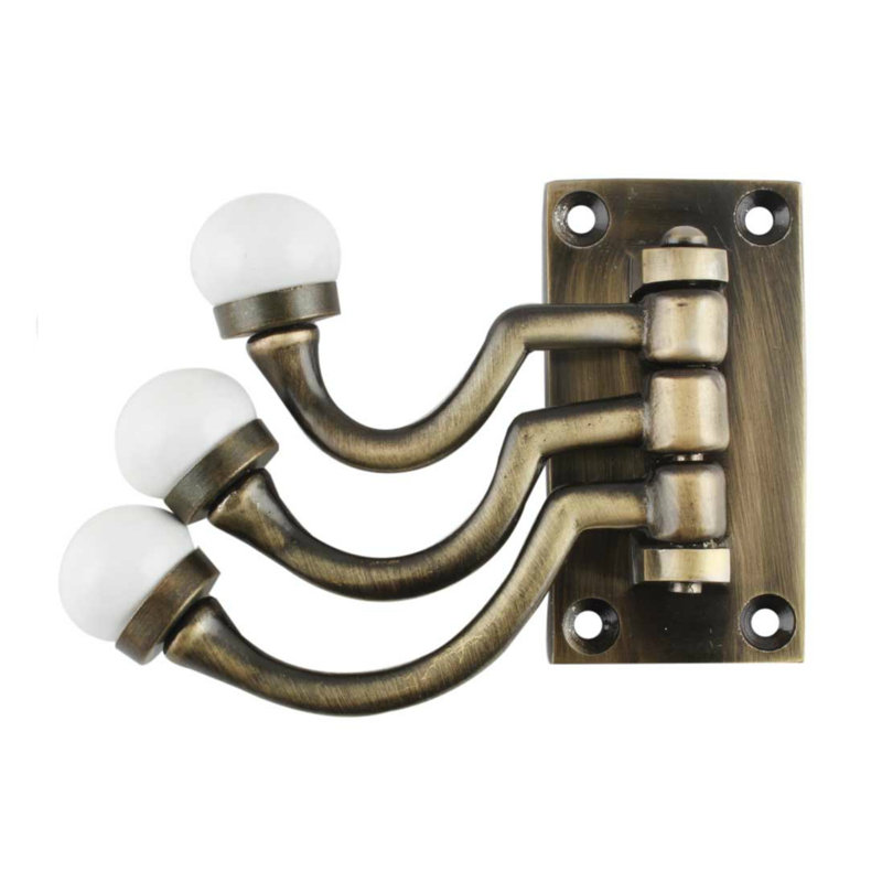 Castlegar Iron Wall Wall Hook, Antique Gold