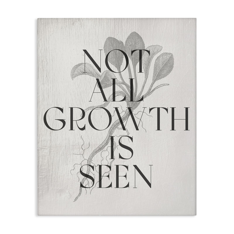 Art mural sur toile "Not all croissance is seen" par Daphne Polselli bp-829_CN, H 40 po x l 30 po