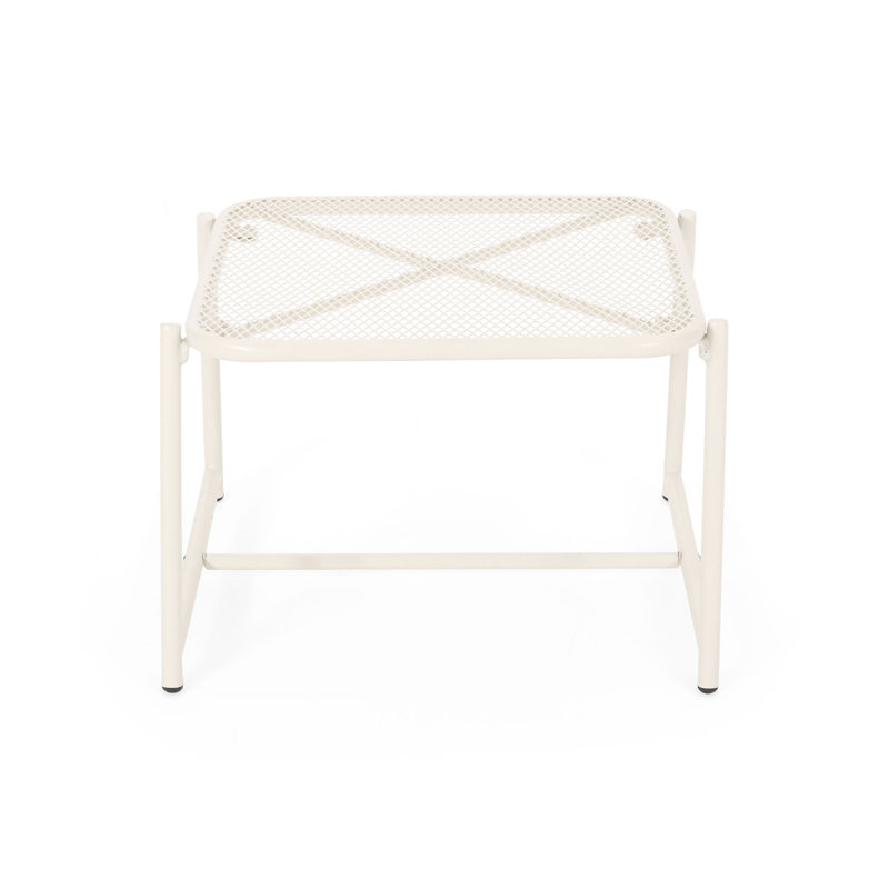 Table d'appoint Kincaid, H 13,25 po x l 19,5 po x P 18 po, Blanc