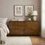 Commode 6 tiroirs avec cadre en bois d'hévéa rond Roundwood Furniture Eldren