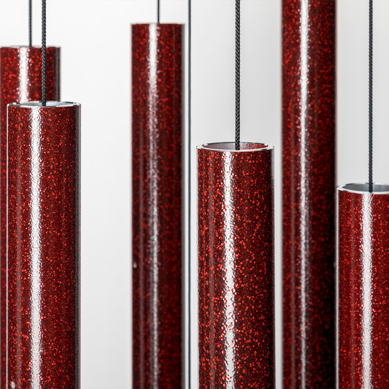 Ruby Splash 56" Aluminum Wind Chime for Outdoor Decor