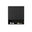 Armoire de toilette murale rayée TOIB de 26 pouces avec tablette de portes et compartiment de rangement ouvert au-dessus de la toilette-120998362
