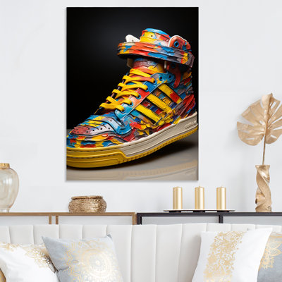 Street Art Fashion Sneaker - Fashion Accessories Metal Wall Art