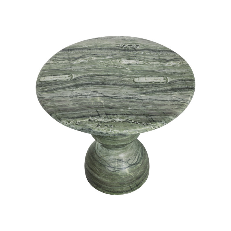 Raul Outdoor Round Bistro Table, Green