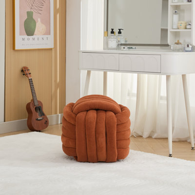 Repose-pieds en tissu Chenille