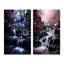 «Pink Grey Waterfall Misty Reverie», 2 pièces sur toile-835391834-835391837