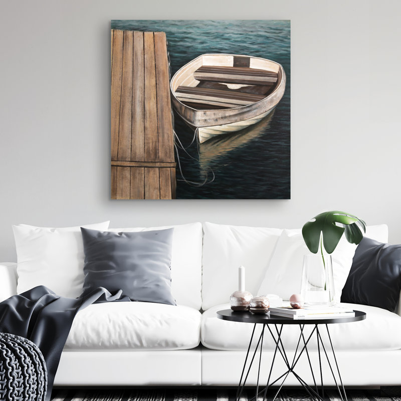 Rowboats - 32"x32" art on canvas
