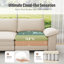 Canapé modulaire de 158 po, canapé en L surdimensionné avec repose-pieds et siège profond à 5 places avec coussin décoratif-1548258524-1548258503