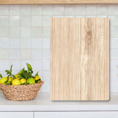 Flourish Tempered Glass Cutting Board, 7.9 x 11.8 inches | 100% Antibacterial, Easy-Clean Surface, Non-Slip Silicone Feet | Perfect for Food Prep & Serving, Durable & Stylish Kitchen Essential, Not Dishwasher Safe