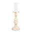 Mocha Check Pillar Candlestick