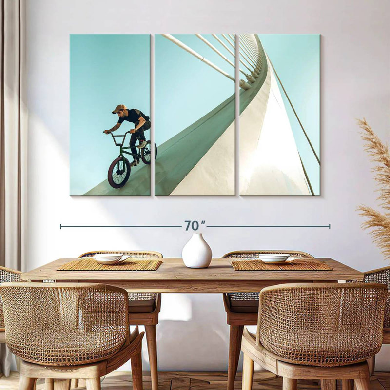 BMX Rider, 42" H x 65" W