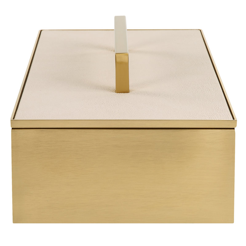 White Plastic Christmas Storage Lidded Cube Box