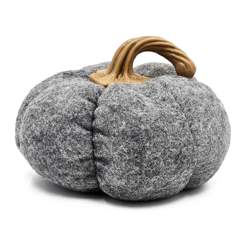 Rustic Fabric Pumpkins with Durable Polyester Blend, Tabletop Decoration